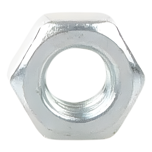 Tuerca Hexagonal de 1/4", con acabado Electro Zinc
