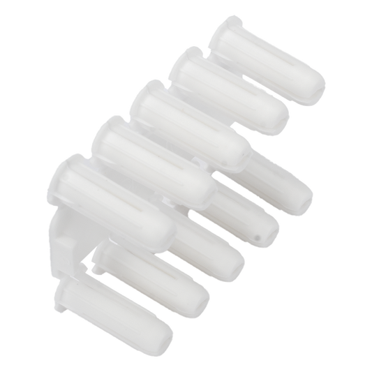 Taquete blanco 3/16" para tornillo 8mm x 3/4" (100pzs) (1101-01100)