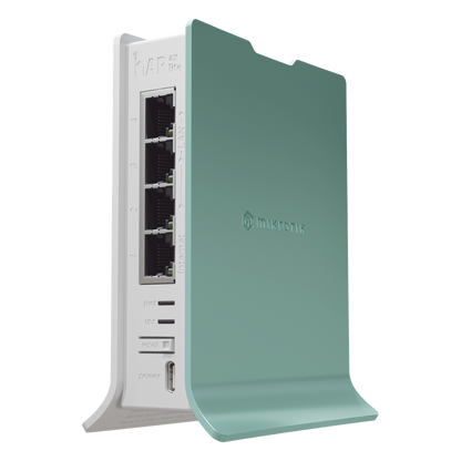 (hAP ax lite) Router WiFi 2.4 Gen6 802.11b/g/n/ax 160mW de potencia, 4 puertos Gigabit