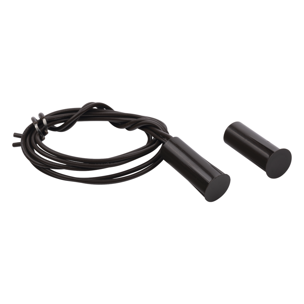Contacto Magnético de Empotrar para Puertas y Ventanas / GAP 19 mm / Color Café / 12VCC