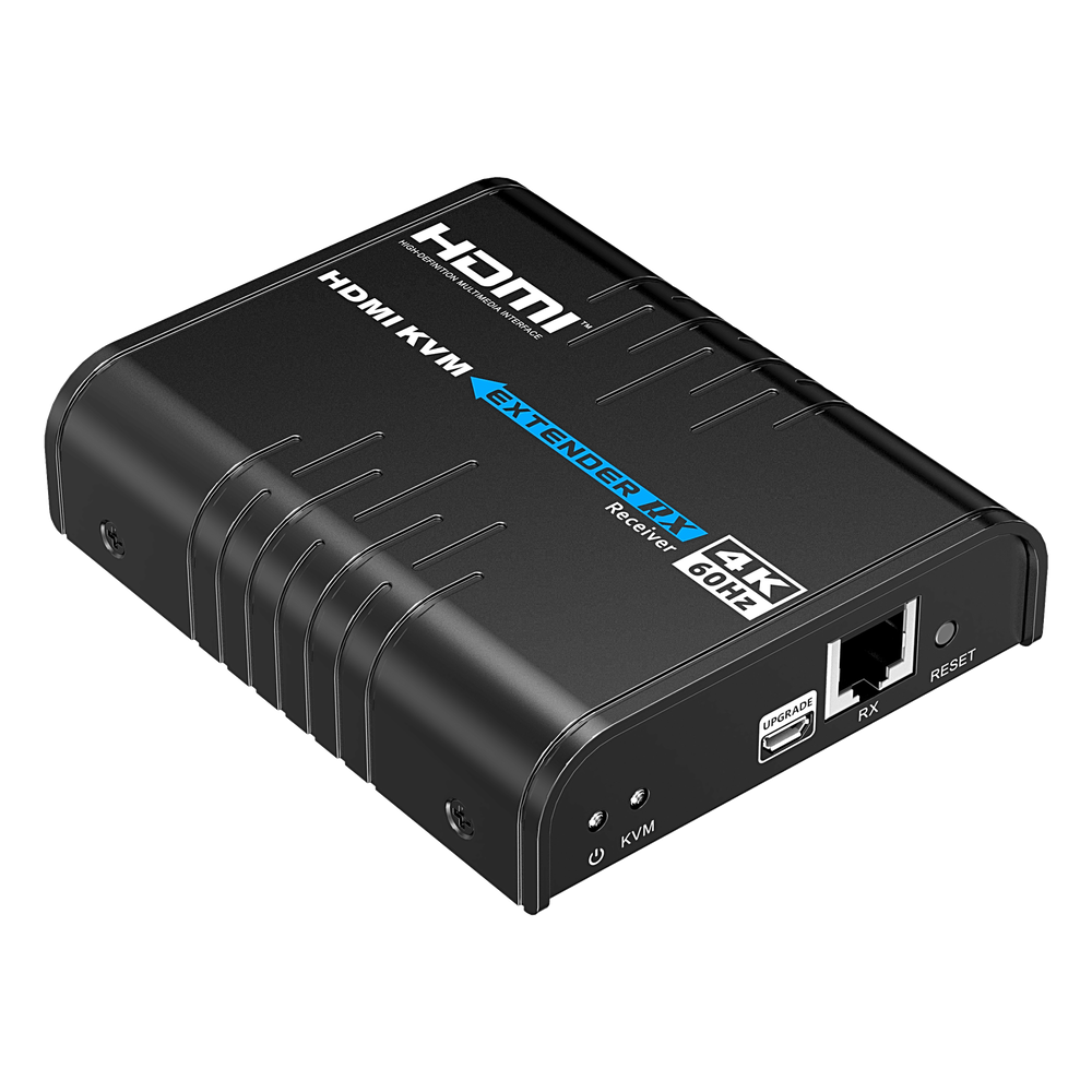 Extensor KVM HDMI 4K a 60 Hz | Transmisión hasta 120 mts con CAT6 | Resolución 4096x2160@60Hz | Ancho de Banda 18Gbps | HDCP1.4 y HDCP2.2 | Latencia