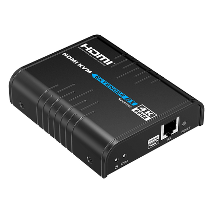 Extensor KVM HDMI 4K a 60 Hz | Transmisión hasta 120 mts con CAT6 | Resolución 4096x2160@60Hz | Ancho de Banda 18Gbps | HDCP1.4 y HDCP2.2 | Latencia