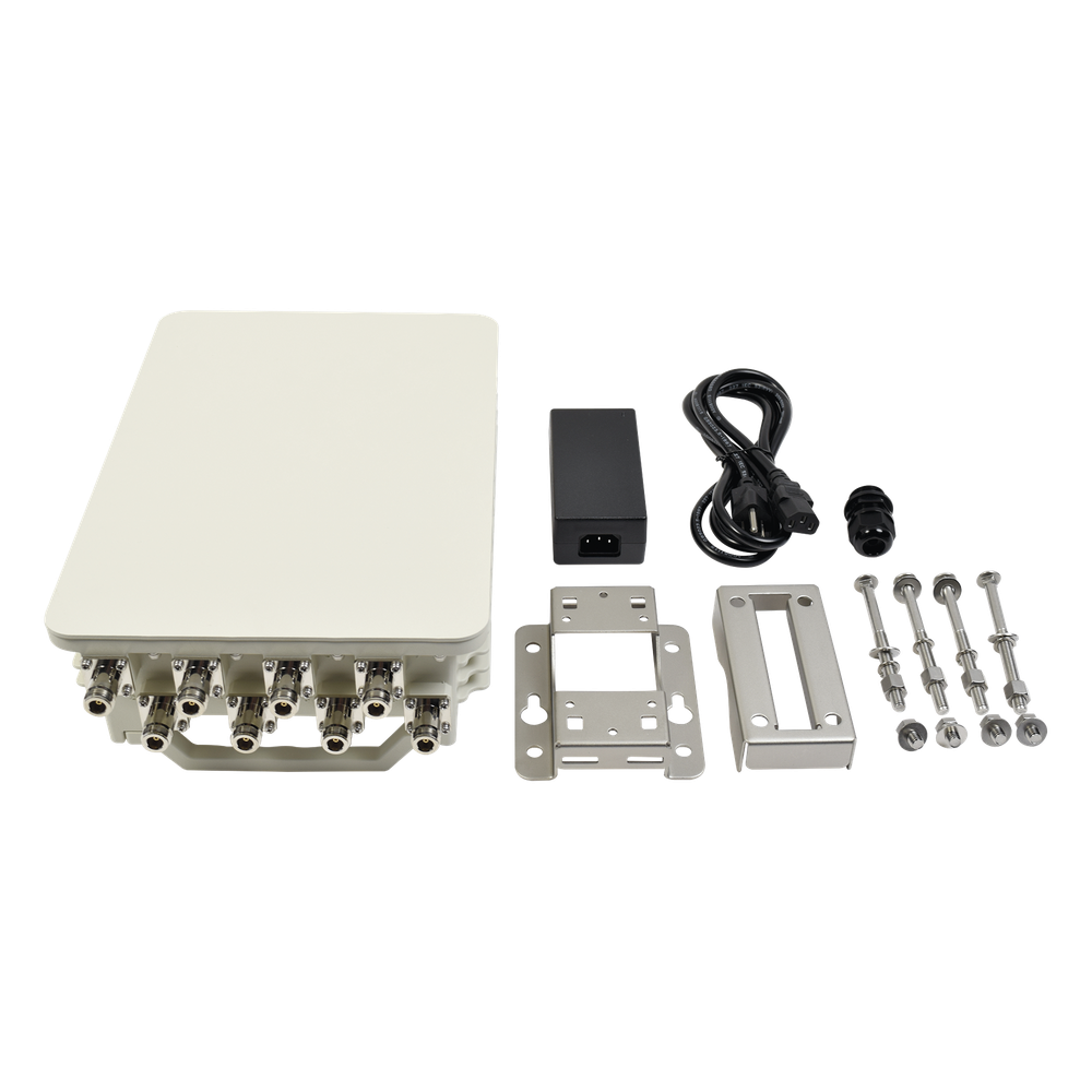 Punto de Acceso Conectorizado Super WiFi Doble Banda en 2.4 y 5 GHz, Hasta 1 km de Cobertura, MIMO 8X8 Para Industria 4.0, Carcasa IP67, Hasta 1167