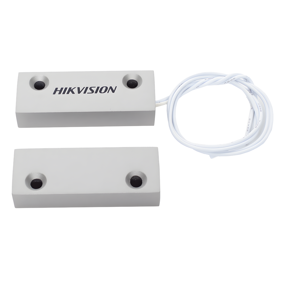 Contacto Magnético Metálico Cableado / Puertas y Ventanas / Gap 3.5 cm / Normalmente Cerrado / Hikvision