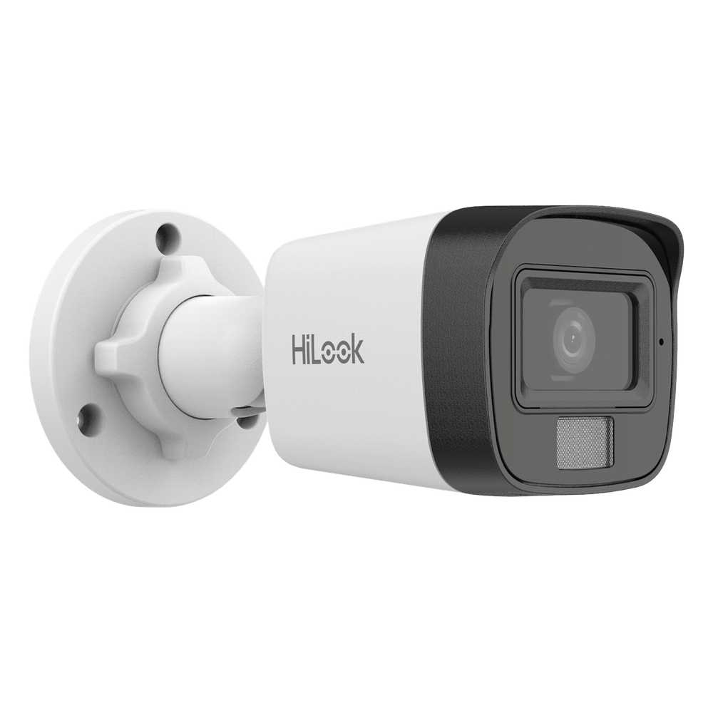 [Dual Light] Bala IP 4 Megapixel / Lente 2.8 mm / Ángulo de visión 104° / 20 mts IR + 15 mts Luz Blanca / Micrófono Integrado / ACUSENSE Lite