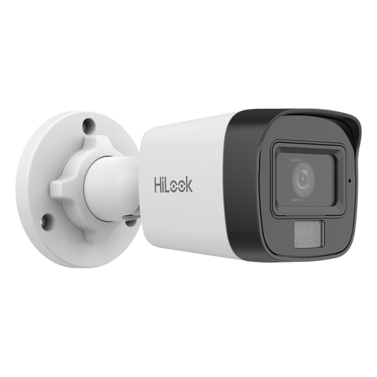 [Dual Light] Bala IP 4 Megapixel / Lente 2.8 mm / Ángulo de visión 104° / 20 mts IR + 15 mts Luz Blanca / Micrófono Integrado / ACUSENSE Lite