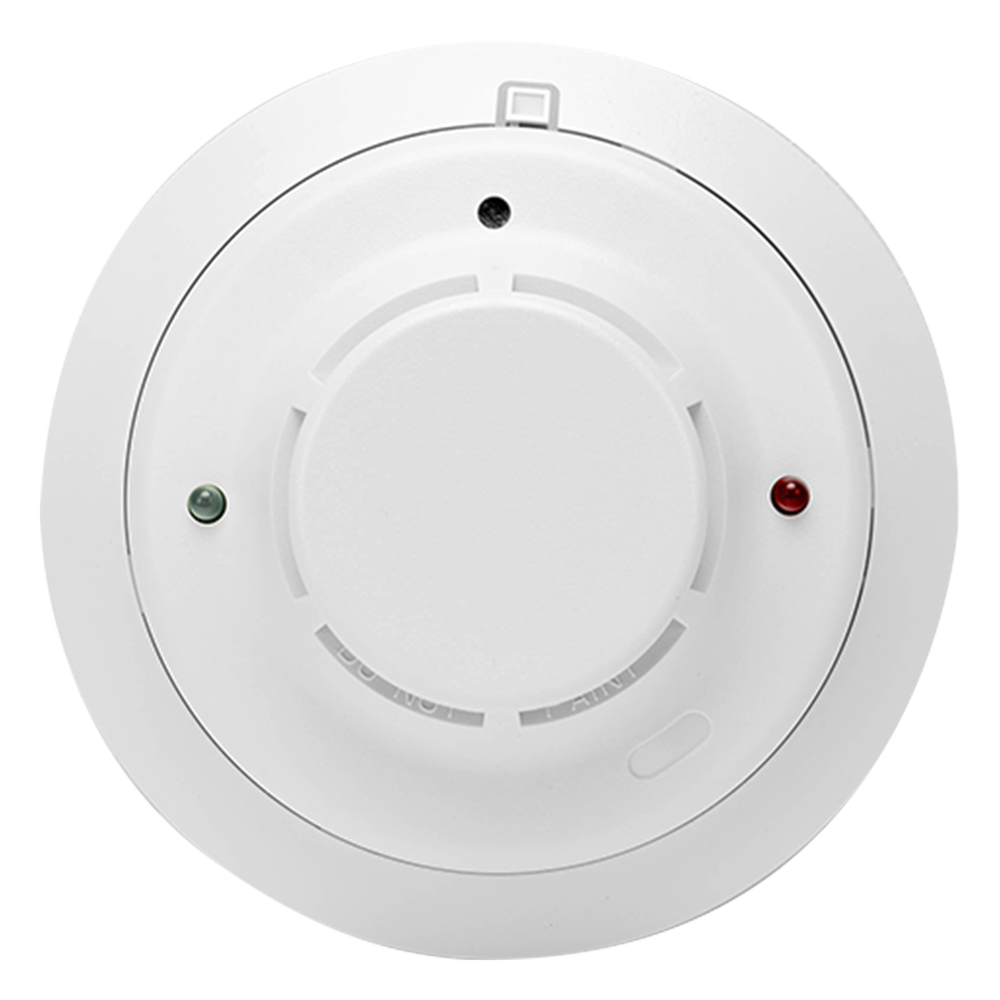 Detector fotoeléctrico de humo convencional de 4 hilos con salida de contactos para paneles de incendio