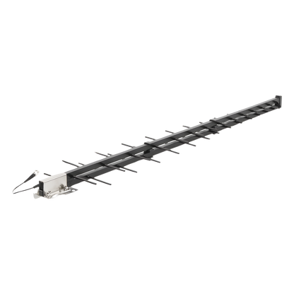 Antena LPDA de Alta Ganancia/ ESPECIAL PARA AMPLIFICADORES DE UNA A CINCO BANDAS DE FRECUENCIA/ 698-2700 MHz/ 12.15 dBi de Ganancia