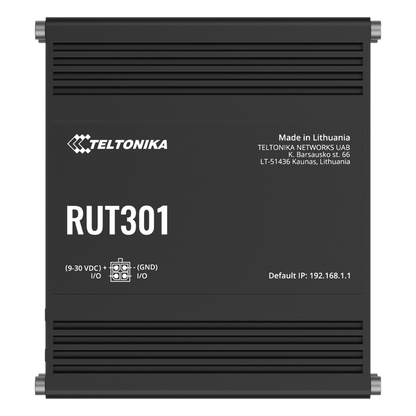 Router Industrial con 5 Puertos Ethernet / RutOS Seguro y Avanzado / Firewall y VPN Integrados / I/O Digital / Administración Remota RMS
