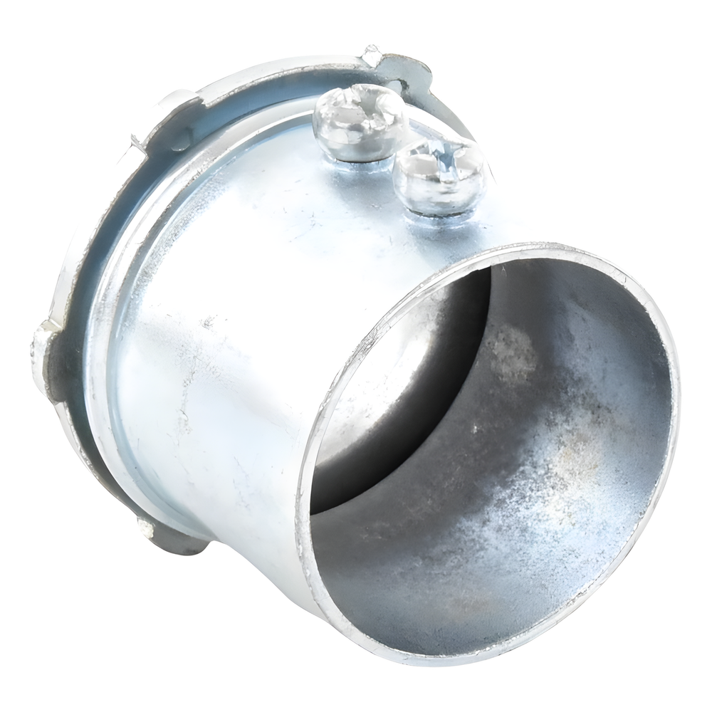 Conector 3/4" (19mm) pared delgada con tornillo tipo americano galvanizado etiqueta verde