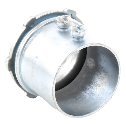 Conector 3/4" (19mm) pared delgada con tornillo tipo americano galvanizado etiqueta verde