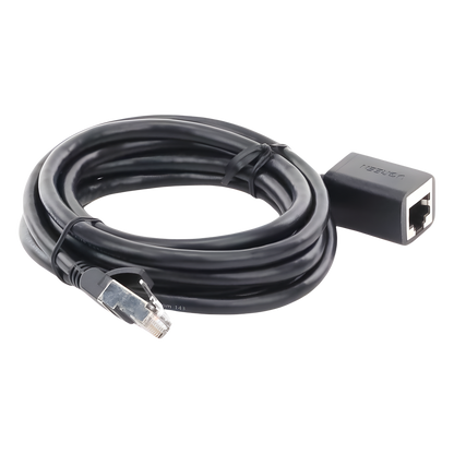 Cable de Extensión Cat6 RJ45 F/UTP / Macho a Hembra / 2 Metros (6.56 Pies) / Método de Conexión 568B / Velocidad de Transmisión 1000Mbps / Ancho de