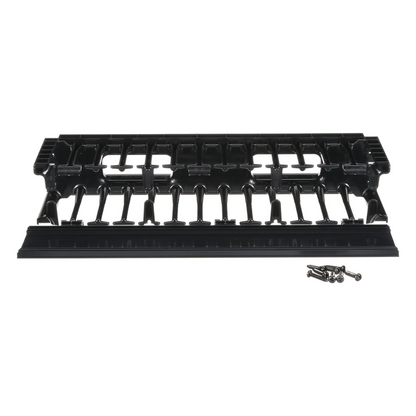 Organizador de Cables Horizontal NetManager de Alta Densidad, Sencillo (Solo Frontal), Para Rack de 19in, 2UR