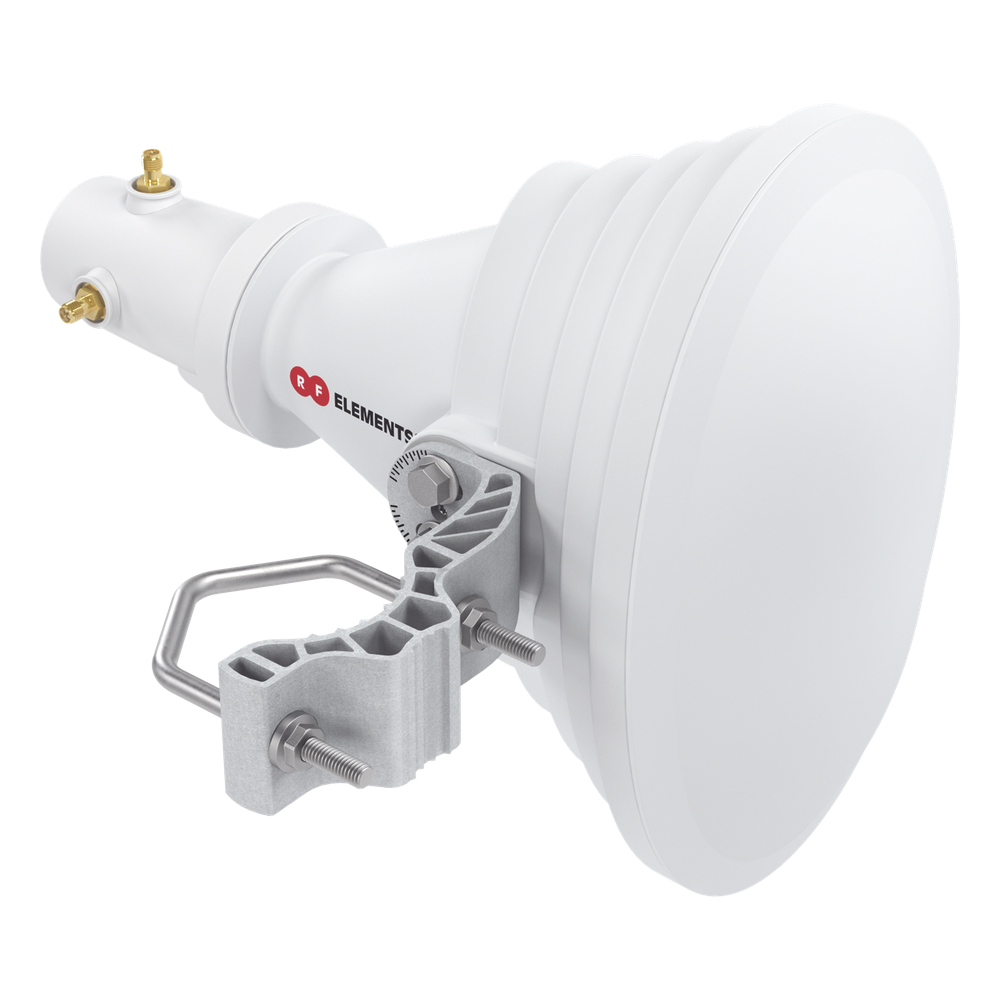 Antena Sectorial Asimétrica Starter Horn de 45º, 5150 - 5950 MHz, ganancia de 17 dBi, conexión directa con radios IS-5AC, PS-5AC y IS-M5, conexión