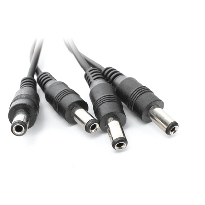 Cable con Conector Jack Hembra de 3.5 mm con 4 Salidas de Jack Macho (Divisor de Energía) / Tipo Pulpo / 4 Conectores Macho / 1 Conector Hembra