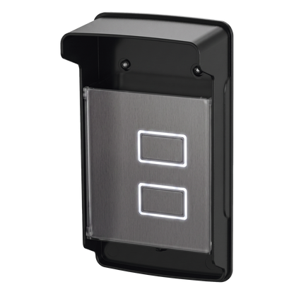 Carcasa Protectora Universal Color Negro con Tapadera de Acrílico / Medidas 245 × 143 × 83 mm / Compatible con Múltiples Modelos de Control de Acceso
