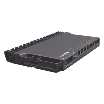 (RB5009UG+S+IN) RouterBoard, CPU 4 Núcleos, 8 Puertos Gigabit, 1 SFP+, Solo RouterOS v7