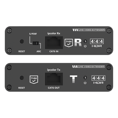 Kit Extensor HDMI hasta 700 metros con Conexión en Cascada / 4K @ 60 Hz/ 70 metros PTP con Cat 6, 6a y 7 / IPCOLOR / CERO LATENCIA / SIN COMPRIMIR
