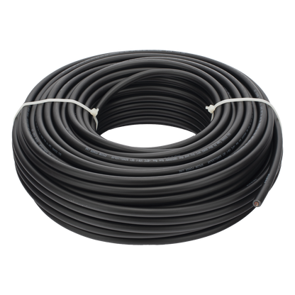 Cable Fotovoltaico Negro / Cobre Estañado / 4 mm² (12 AWG) / 2000V / Rollo de 25 m / / UL 4703 y TUV