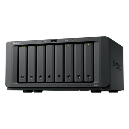 NAS DiskStation DS1825+ | 8 Bahías | AMD Ryzen V1500B | 8 GB DDR4 ECC | Hasta 2,239 MB/s Lectura | 2 Puertos 2.5GbE | Expansión PCIe 3.0 | Compatible