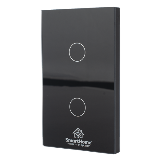 (ZigBee) Apagador switch inalámbrico ZigBee, control de 2 regresos de carga, 110V