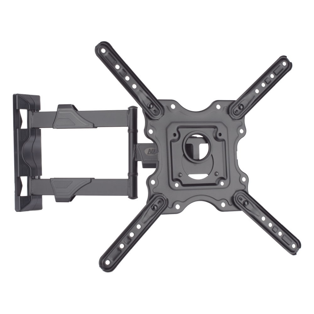 Montaje de Pared Articulado P4-NB / Pantallas de 32" a 55" / VESA 100x100 a 400x400 mm / Carga 27.2 kg (60 lbs) / Inclinación +8° a -5° / Giro 180°