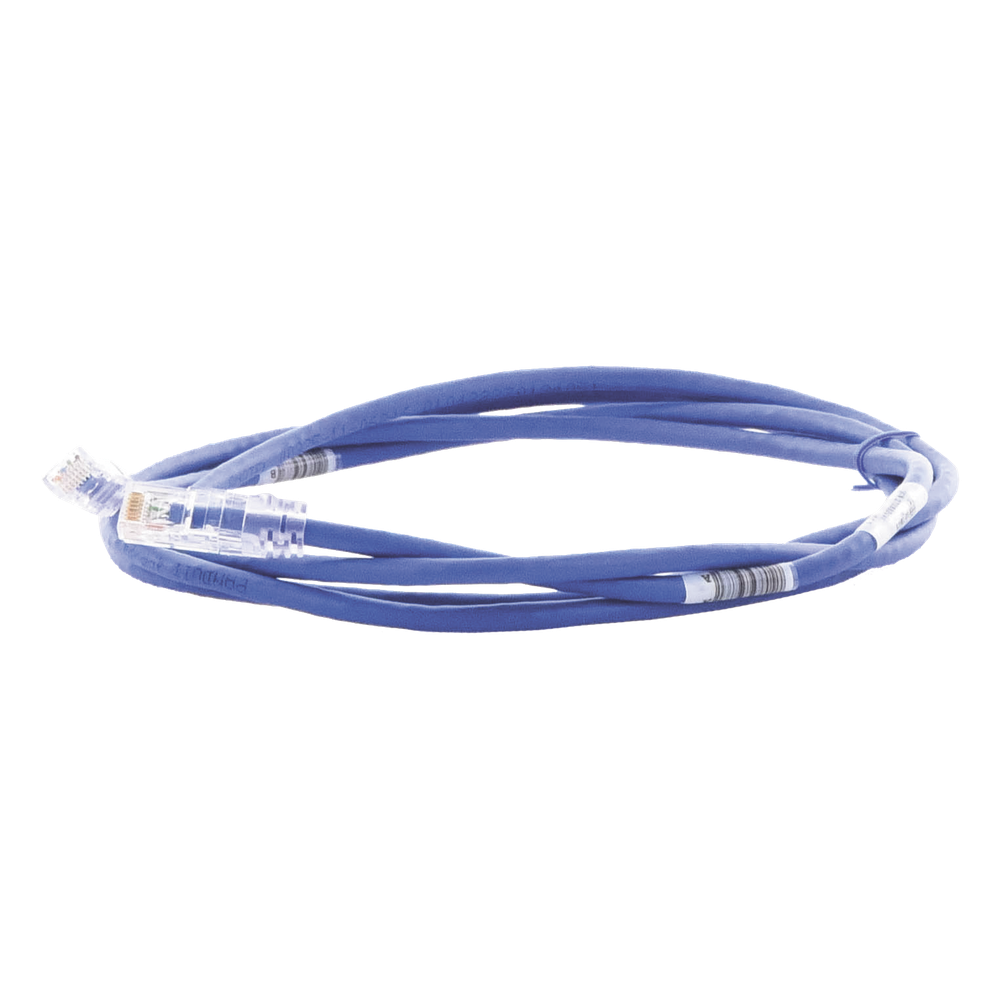 Cable de Parcheo TX6, UTP Cat6, 24 AWG, CM, Color Azul, 2.13 Metros (7 Pies)