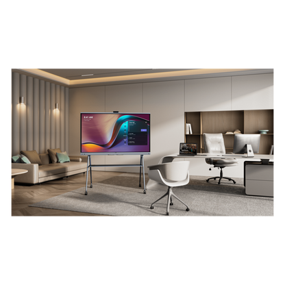 Yealink MeetingBoard 65 Pro, Centro de Colaboración Inteligente con IA, 4K UHD, Android 13, Micrófonos Integrados y Cámara Ultra Gran Angular