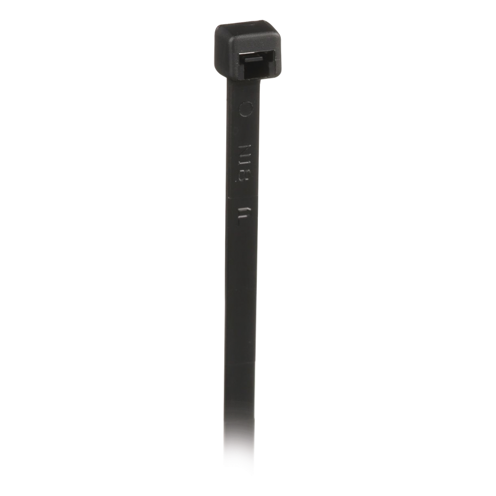 Cincho de Nylon 6.6, 203mm largo x 3.6mm ancho, Color Negro. Paquete de 1000 Piezas