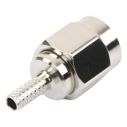 Conector SMA Macho de anillo plegable para cable RG-174/U, BELDEN 8216