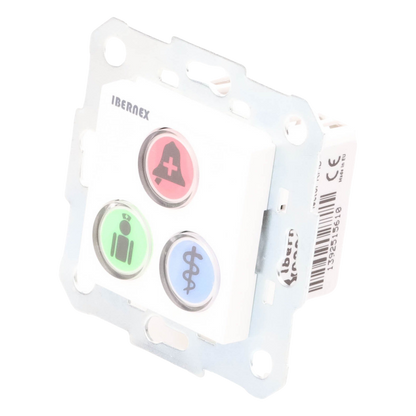 Modulo de 3 Botones iluminados con Lector RFID 125 KHz / Alarma / Cancelar y Código Azul / BUS RS485 / Compatible con NX0019/B, NX1021 y NX0015