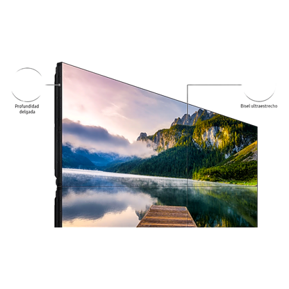 KIT de Video wall LCD 2x3 / 6 pantallas de 55" VM55BU para conexion daisy chain / incluye montajes de pared Peerless DS-VW765-LAND
