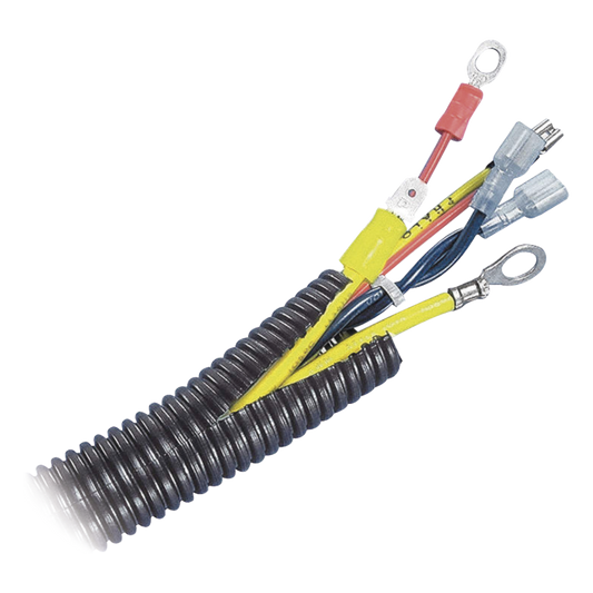 Tubo Corrugado Abierto para Protección de Cables, .75in (19.1 mm) de Diámetro, 30.5 m de Largo, Color Negro
