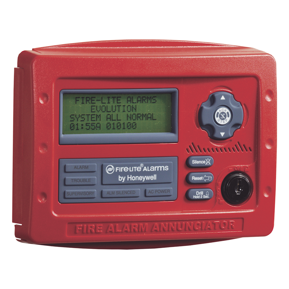 Anunciador remoto LCD de 80 caracteres para paneles de detección de incendio direccionables