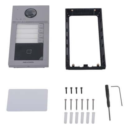 Videoportero IP 2 Megapixel / Llamada y Apertura Remota desde App Hik-Connect (Requiere monitor )/ PoE / Exterior IP65 + Antivandalico IK08 / 4