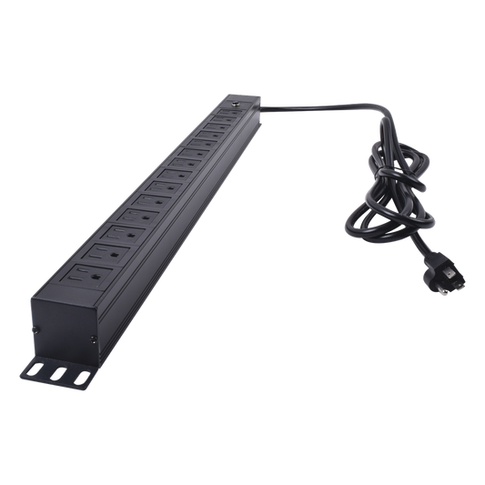 Unidad de Distribución de Energía (PDU) / 14 Tomas / 125 V / Montaje Vertical / Cable 1.90 m (6.2 ft) / Gabinete 650 mm (25.6 in) de Ancho