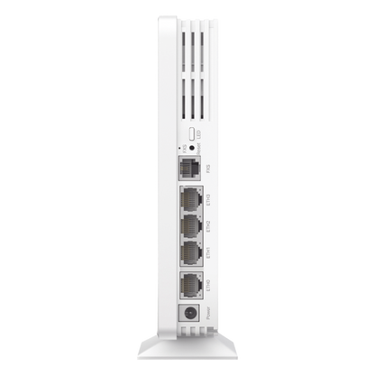 Punto de Acceso GPON Omada / WiFi 6 AX1800 / 1 puerto GPON / 1 Puerto FXS / 4 Puertos 10/100/1000 RJ45 / Wi-Fi 6 AX1800 / Mesh Omada / Configuración