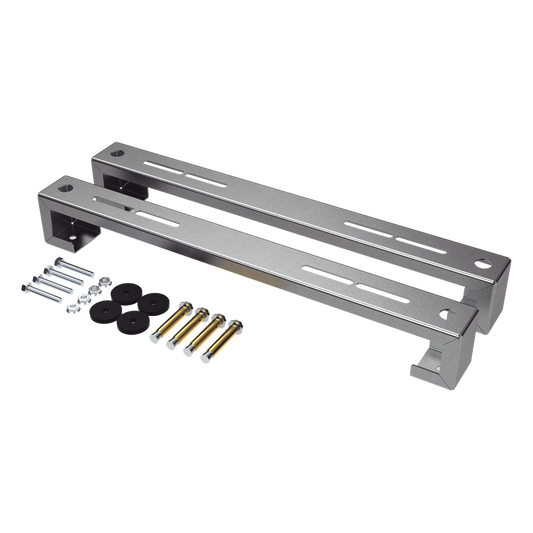Base para minisplit para piso universal ajustable para capacidades de 1 a 3 toneladas con pernos deslizables y amortiguación