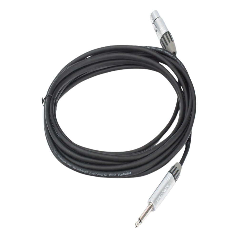Cable de Audio | XLR 3 Polos Hembra a Plug 1/4 in mono | Conector Seetronic Serie M SCMF3 - MP2X | Longitud 5m