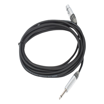 Cable de Audio | XLR 3 Polos Hembra a Plug 1/4 in mono | Conector Seetronic Serie M SCMF3 - MP2X | Longitud 5m