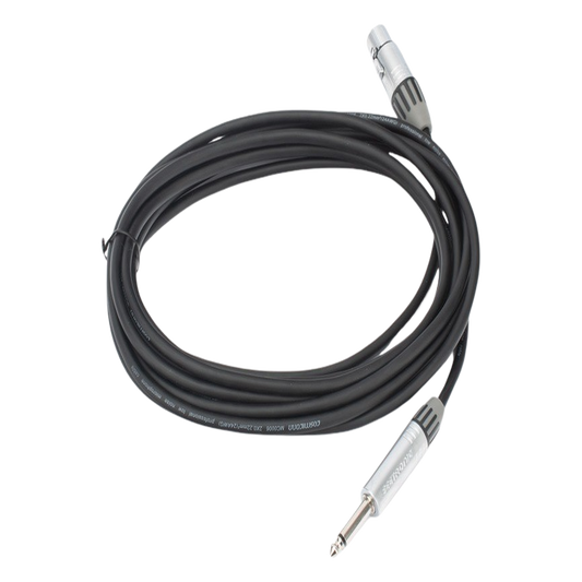 Cable de Audio | XLR 3 Polos Hembra a Plug 1/4 in mono | Conector Seetronic Serie M SCMF3 - MP2X | Longitud 5m