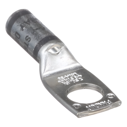 Zapata de compresión LCA4-38-L, para cal. 4 Awg, Barreno para tornillo prisionero de 3/8, 1 Pz