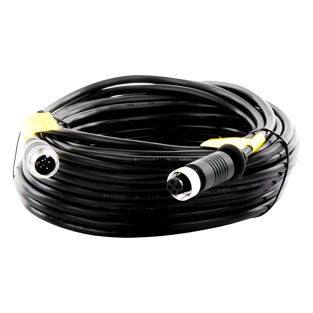 Cable Extensor de Vídeo y Audio de 14 Metros / Conector Tipo Aviación / Compatible con Cámara TURBO Móvil HIKVISION