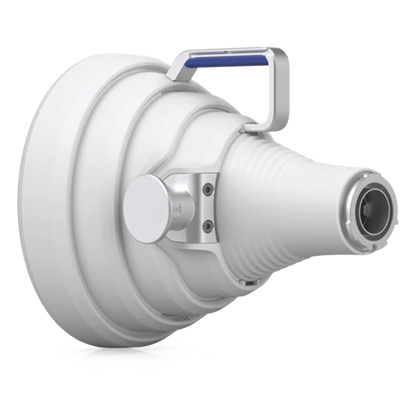 Antena Sectorial 30° tipo Horn para Multipunto, 19.5 dBi. Rango extendido 5.15 - 6.875 GHz. Alto aislamiento al ruido. Compatible solo con AF5XHD