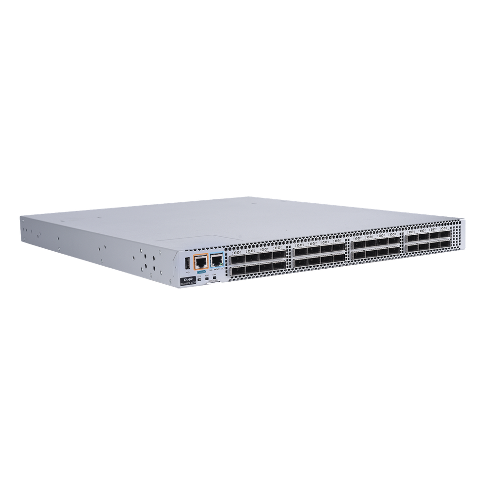 Switch Data Center 100GE / 32 Puertos QSFP28 100G / 6.4 Tbps 2030 Mpps / VXLAN EVPN Spine-Leaf L3 / RDMA PFC ECN Lossless Ethernet / BGP OSPF MLAG 1
