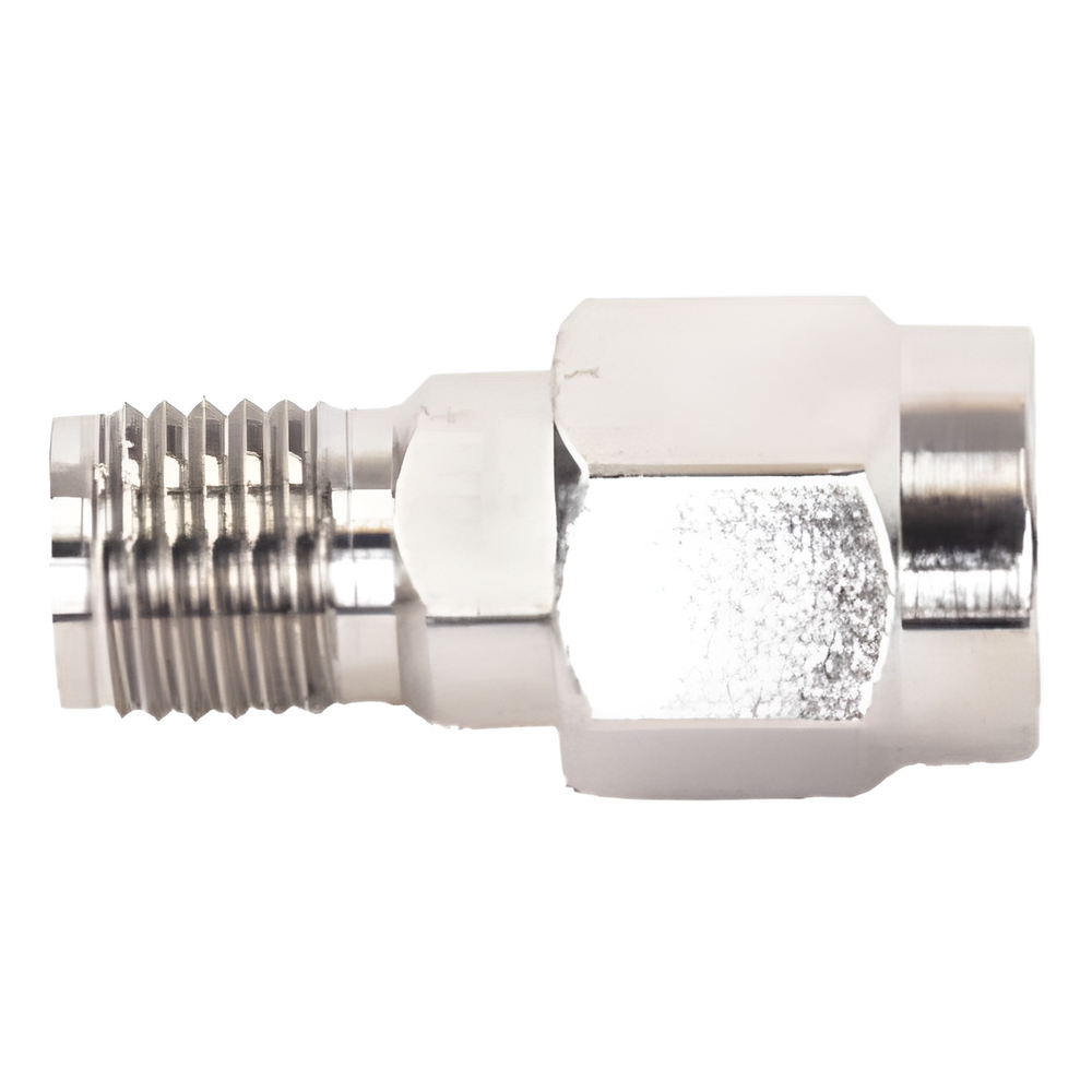 Adaptador en Línea de Conector SMA Macho Inverso a SMA Hembra, Níquel/ Oro/ Teflón