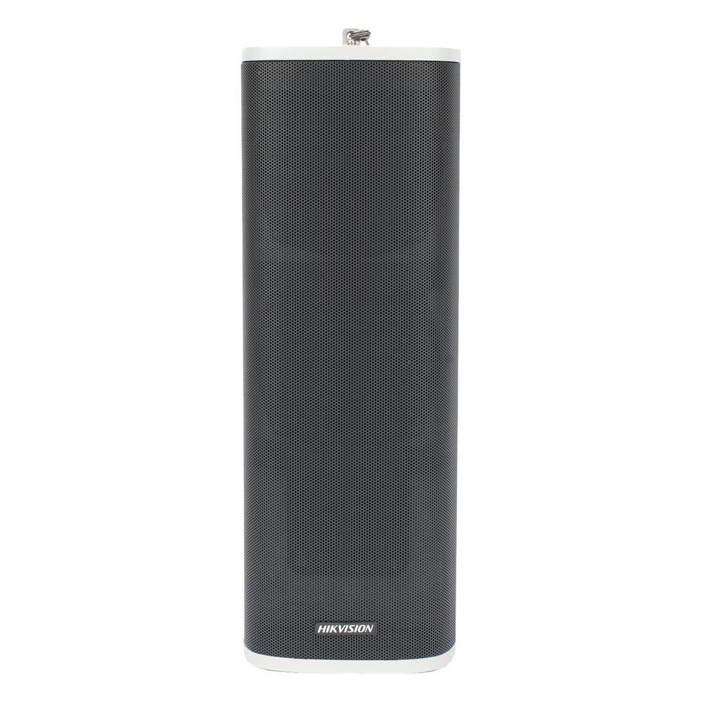 Bocina (Altavoz IP) | Tipo Columna | 60 Watts | No requiere amplificador | Exterior IP66 | Entrada de alarma | Voceo en tiempo real | Calendarización