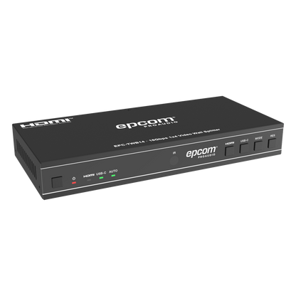 Videowall 4K 1x4 | HDMI & USB-C | 8 Modos de Visualización | Audio Óptico/Analógico | Control RS-232/IR | Plug & Play