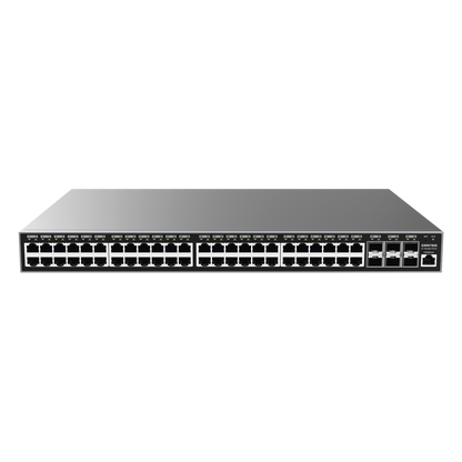 Switch Gigabit Administrable / 48 puertos 10/100/1000 Mbps + 6 Puertos SFP+ / Compatible con GWN Cloud.