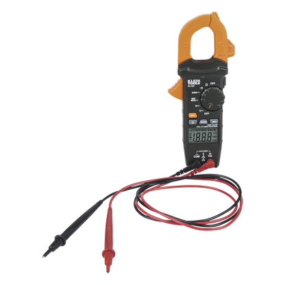 Kit de Amperímetro de Gancho (400A CA) con Probador de Fase y Divisor (para medir corriente sin cortar el cable).